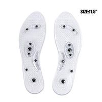 Magnetic Insoles 11.5inch Magnetic Massage Foot Therapy Reflexology Pain Relief Shoe Insoles (Size 11.5 inch)