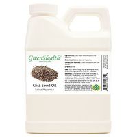 Chia Seed Oil - 16 fl oz (473 ml) Plastic Jug w/Cap - 100% Pure Carrier Oil - GreenHealth