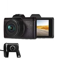 LUU Dual Lens Dash Camera Front and Rear Full HD 1080p Resolution 30fps,3" Screen Infrared Night Vision with G-Sensor