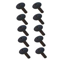 C&E CNE77858 RG6 Feed Through Bushing, Black, 10-Pack