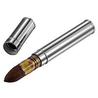 Visol Gareth Silver Finish Cigar Tube