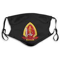 1st Bn 2nd Marines PM2.5 Mask, Equipped With Two Replaceable Protective 5-layer Activated Carbon Filters, M-shaped Nose Clip Mask