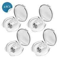 Balhvit Anti Snoring Devices, Silicone Magnetic Anti Snore Nose Clip to Ease Breathing, Set of 4 Nose Vents as Snoring Solution, Comfortable & Effective Stop Snoring Sleep Aid for Men Women