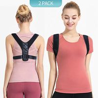 LeBoLike Posture Corrector for Men and Women - Adjustable and Comfortable Upper Back Brace for Clavicle Support and Providing Pain Relief from Neck Back and Shoulder (Universal)