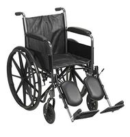 McKesson Wheelchair Steel 18"W x 16"D Swing-Away Footrest 146-SSP218DDA-ELR