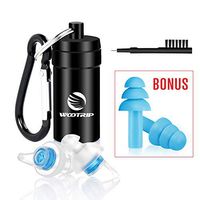 Ear Plugs for Sleeping, WOOTRIP 32dB Reusable Silicone Noise Blocking Ear Plugs for Sleeing, Working, Hearing Protection with Swimming Ear Plugs as Accessory