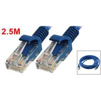 8 ft Feet 2.5M RJ45 CAT5 CAT 5 LAN Network Cable Blue for Ethernet Router Switch