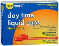 Sunmark Daytime Liquid Caps - 24 ct, Pack of 2