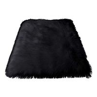 Super1798 Living Room Bedroom Rectangle Sofa Chair Floor Carpet Door Mat Cushion Cover Home Decor -Black