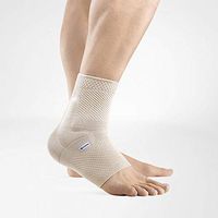 Bauerfeind - MalleoTrain - Ankle Support Brace - Helps Stabilize The Ankle Muscles and Joints for Injury Healing and Pain Relief - Left Foot - Size 4 - Color Nature