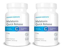 Cooper Complete - Quick Release Melatonin - 3 mg Fast Dissolving Tablet, Sleep Supplement - 120 Day Supply