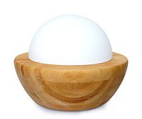 SPT Ultrasonic Aroma Diffuser/Humidifier with Bamboo Base (Sphere), Multi