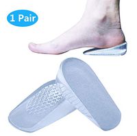 Silicone Height Increase Insoles, Heel Cushion Inserts, Comfortable Gel Heel Pads for Shock Absorbing Support, Silicone Cushion Shoe Insoles for Men and Women(2cm)
