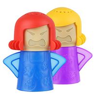 Angry Mom Microwave Cleaner - Angry Mom Mad Creay Mama Microwave Oven Cleaner High Temperature Steam Cleaning Equipment Tool Easily Crud Steam Cleans Add Vinegar and Water for Kitchen (Blue+Purple)