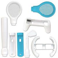 6-in-1 Sports Kit for Wii -Baseball/Racquets/Golf/Wheel/Grip