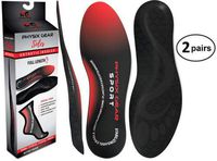 Physix Gear Full Length Orthotic Inserts with Arch Support Men & Women 2PAIR M
