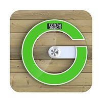 180kg Round Circle Personal Smart Weighing Bath Room Temperature Night Version Body Weight LCD Digital Floor Scale Electronic,Green
