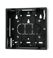 Leviton 42777-2EA Surface Mount Backbox, Dual Gang, Black, 1.89"