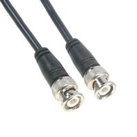 Amphenol CO-058BNCX200-150 Black RG58 Coaxial Cable, 50 Ohm, BNC Male to BNC Male, 150'