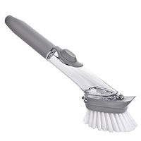 Kitchen Dish Brush Scrub Brushes with Soap Dispenser,Automatically Add Liquid