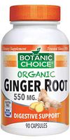 Botanic Choice Organic Ginger Root 550 mg,90 Capsules