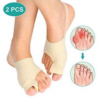 Bunion Corrector Toe Straightener with Built-in Gel Pads, Orthopedic Big Toe Separators Bunion Splint Protector, 1 Pair Gel Bunion Pads Hallux Valgus Bunion Pain Relief Sleeve for Day and Night Time