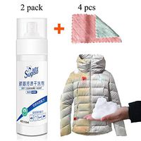 GOBEAUTY Waterless Clothing Cleansing Foam Multi-Purpose Waterless Clothing Cleaner 150ml No Rinse Cleansing Foam with Towel for Clothes, Helmet, Down Jacket, Shoes, Sofa, Bags