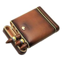 Humidors 6 Stick Cigar Portable Moisturizing Holster Learn Pine Cigar Sets Travel Cigar Sets Cigar Smoking (Color : Brown, Size : 1720.54cm)