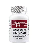 Cardiovascular Research Manganese Picolinate, White, 60 Count
