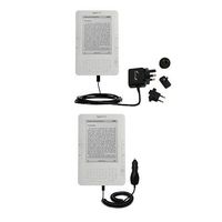 International Essential Kit for The Amazon Latest Generation 6" Kindle (US & International) Includes a Car and International Home Charger w/TipExchange Technology