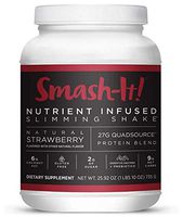 Primal Labs Smash-It! Nutrient Infused, Whey Protein Powder for Weight Loss Shake, Gluten-Free, Non-GMO, Chocolate, Strawberry, and Vanilla Protein Powder Flavors, 780 g per Container