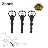 Ànâl Trainer Beads Plug for Advanced Users 3 Pack Anales Trainer Massage Toy, Silicone Amal Beads Trainer Fun Toys for Beginners and Advanced Users Pink by Luseeo