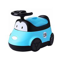 Portable and Beautiful Toilet Home Children's Toilet, Cartoon Car Baby Toilet Baby Potty, Boys and Girls Urinal 3 Color Optional Easy to Clean (Color : Blue)
