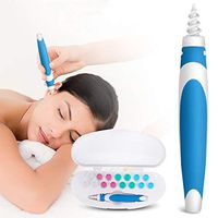 CAMTOA Earwax Remover-Ear Wax Cleaner, Soft Silicone Spiral Earwax Remover Tool, 15 Replacement Heads, q-tip Replacement