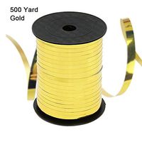 Gold Curling Ribbon Balloon String Party Decorative Supplies Balloon Roll Gift Wrapping Ribbons,500 Yards