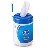 Laajar 60 Sheets/Pack 75 Alcohol Wet Disinfectant Wipes, Portable Soft Antiseptic Sterilization Cleaning Wipes