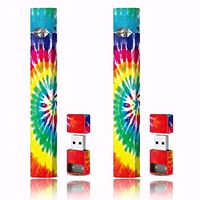 Trendiees 2 Pack - Juul Skin Wrap Vinyl Sticker Decal | JUUL Charger Skin & Prep Pad (Tie Dye)
