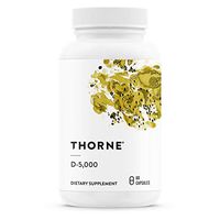 Thorne Research - Vitamin D-5000 - Vitamin D3 Supplement (5,000 IU) for Healthy Bones and Muscles - 60 Capsules