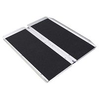 HSRG Folding Wheelchair Ramp, Non-Skid Portable Aluminum Mobility Scooter Ramp, for Wheelchairs, Scooters, and Power Chairs,120X76cm