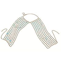 Nmch Summer Beach Shiny Sequins Bra Chest Body Chain Necklace Fashion Jewelry (Colorful)