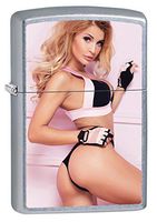 Zippo Lighter: Sexy Blonde Girl Posing - Street Chrome 79905