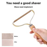 Updated Portable Wood Lint Remover Clothes Fuzz Shaver, Reusable Multifunction Manual Brush Scratch Cut Tool Manual Fabric Shaver Lint Roller for Removing Lint Pet Hair Dust in Clothes and Furniture