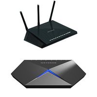 NETGEAR Nighthawk AC1750 Smart Dual Band WiFi Router (R6700) Bundle with Nighthawk S8000 Gaming & Streaming Advanced 8-Port Gigabit Ethernet Switch (GS808E)