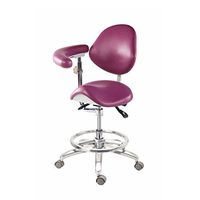 Zgood Mobile Medical Chair Deluxe Saddle Chair PU Leather With Armrest QY-M-L