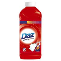 Daz Liquid Laundry Liquid Washing soap Whites & Colours (20w). Pack of 8