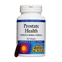 Natural Factors, Prostate Health Formula, Herbal Support for a Healthy Prostate with Saw Palmetto and Turmeric, 60 softgel (60 servings)