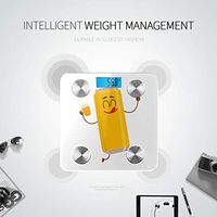 Cute Cartoon Cup of Tea Drink Body Fat Analyzer Weighing Scale Scales Digital Weight Tracks 8 Key Compositions Analyzer Sync with Fitness Apps 400 Lbs