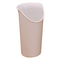 Maddak Ableware 8 Oz Sandstone Polypropylene Nosey Cup - 3 1/8"Dia x 5 1/5"H