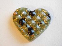 GH Black Sun Drips S.Green Orgone Crystal Orgone Generator Energy Accumulator 528Hz/7.83Hz/Advance Harmonics Many Beautiful Ingredients and Colors!! (LG Grid Hearts, Black Sun Drips S.Green)