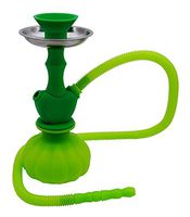 Green Silicone and Portable hookah water vase sale narguile pipes shisha smoking by Hookah4sale - Small hookahs